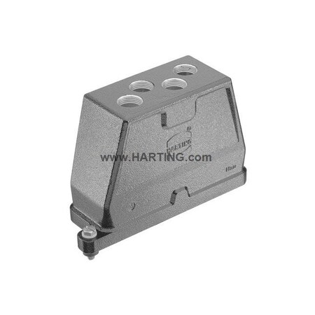 Harting HAN 24HPR HOOD TOP ENTRY 4*M20, SCREW LOCK, 19400240473